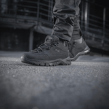 M-Tac Tactical Sneakers Patrol R Vent ulkoiluun, valmistettu kulutusta kestävästä nahasta ja hengittävistä 3D-mesh-osaista.