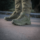 Tactical Sneakers Demi-Season – kevyt ja mukava, aitonahkaa ja Corduraa retkeilyyn, kumavahvistettu kärki ja kantapää.