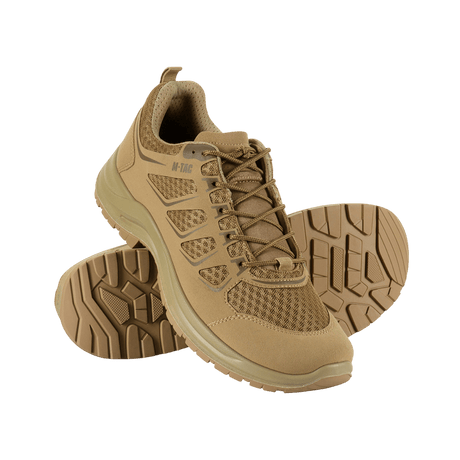 M-Tac Tactical Sneakers IVA – hengittävä mesh ja synteettinen nubuck, sopii ulkoiluun, kestävä ja pehmustetulla kielellä.