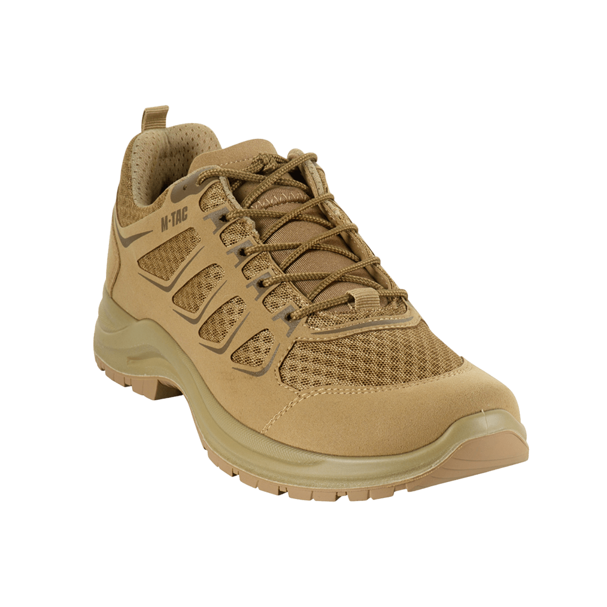 M-Tac Tactical Sneakers IVA beige – hengittävä mesh ja synteettinen nubuck, sopii retkeilyyn ja ulkoiluun, kevyt ja kestävä.