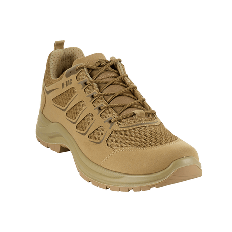 M-Tac Tactical Sneakers IVA beige – hengittävä mesh ja synteettinen nubuck, sopii retkeilyyn ja ulkoiluun, kevyt ja kestävä.