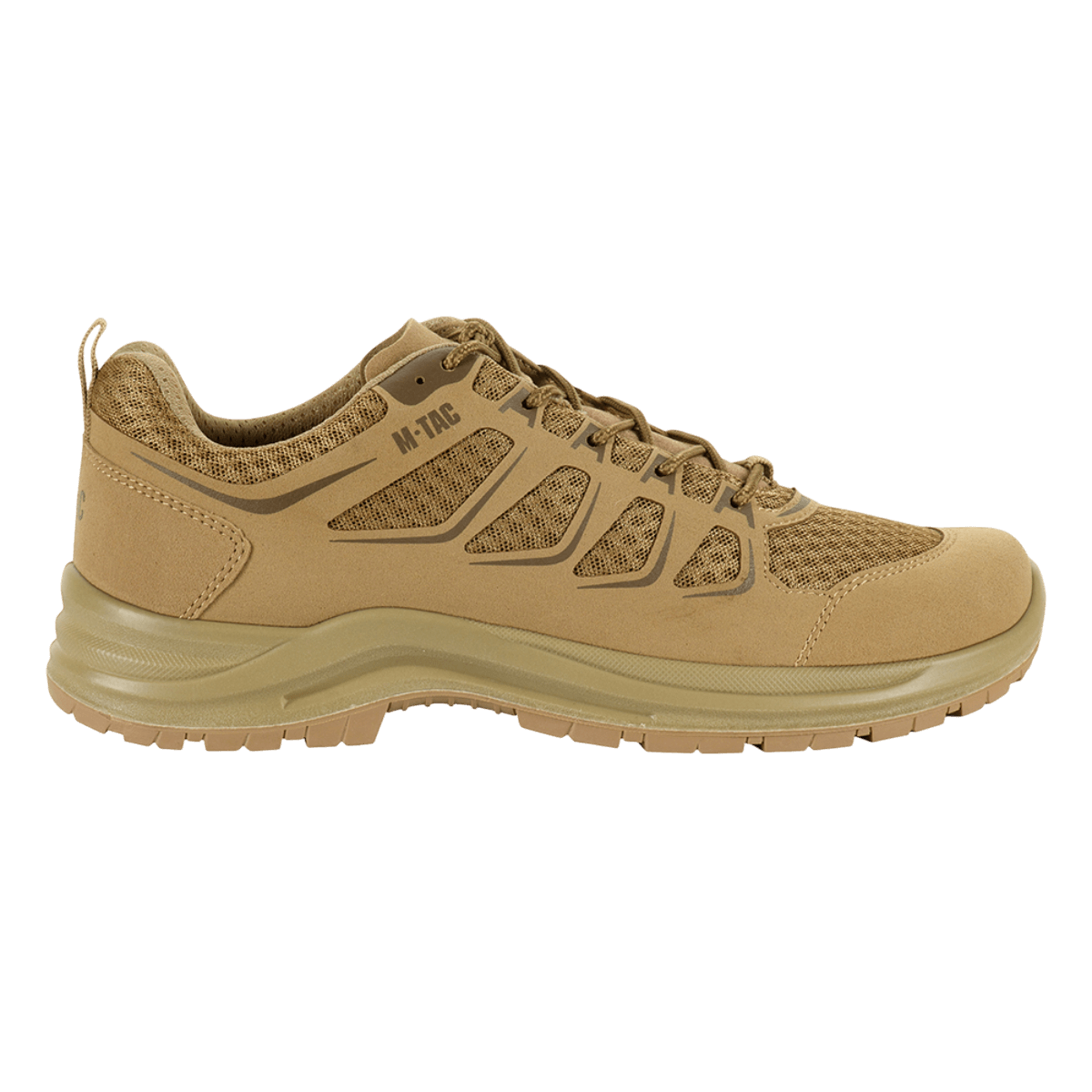 M-Tac Tactical Sneakers IVA – kevyet, hengittävät ja kulutusta kestävät kengät trekkingiin ja ulkoiluun, hengittävä mesh ja vahvistettu kärki.