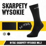 M-Tac Høje Sokker Mk.2 mukavuuteen ja tukeen trekkingissä erityisillä termoalueilla ja leveällä resorilla optimaaliseen istuvuuteen.