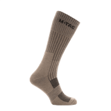 M-Tac Høje Sokker Mk.2 kehitetty trekkingiin tuella ja mukavuudella, termoalueilla ja jalkahihnalla liukumisen estämiseksi, beige.