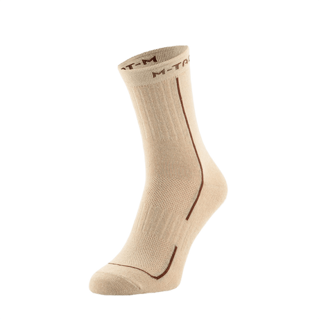 M-Tac Letvægtssokker Mk.3 beige, sopivat kesävaellukseen, ergonomiset painepisteet ja hengittävä materiaali.