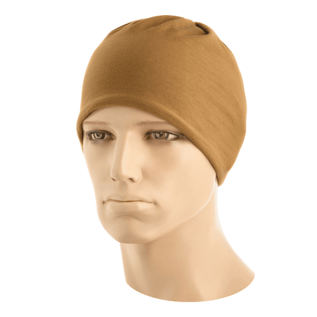 M-Tac Bomuld Tube Scarf ruskeana pipona mannekiinin päällä, 100% puuvillaa, monikäyttöinen asuste aktiiviseen ja taktiseen käyttöön.