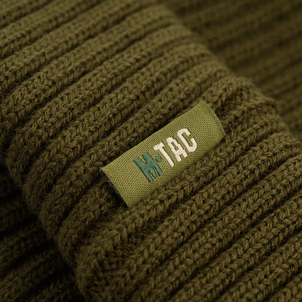 M-Tac Watch Cap 100% Akryl, vihreä neulospipo, kaksoiskäänne, valmistettu 100% Akryl kestävyyttä ja lämpöä varten, amerikkalaista neulontaperinnettä muistuttava malli.