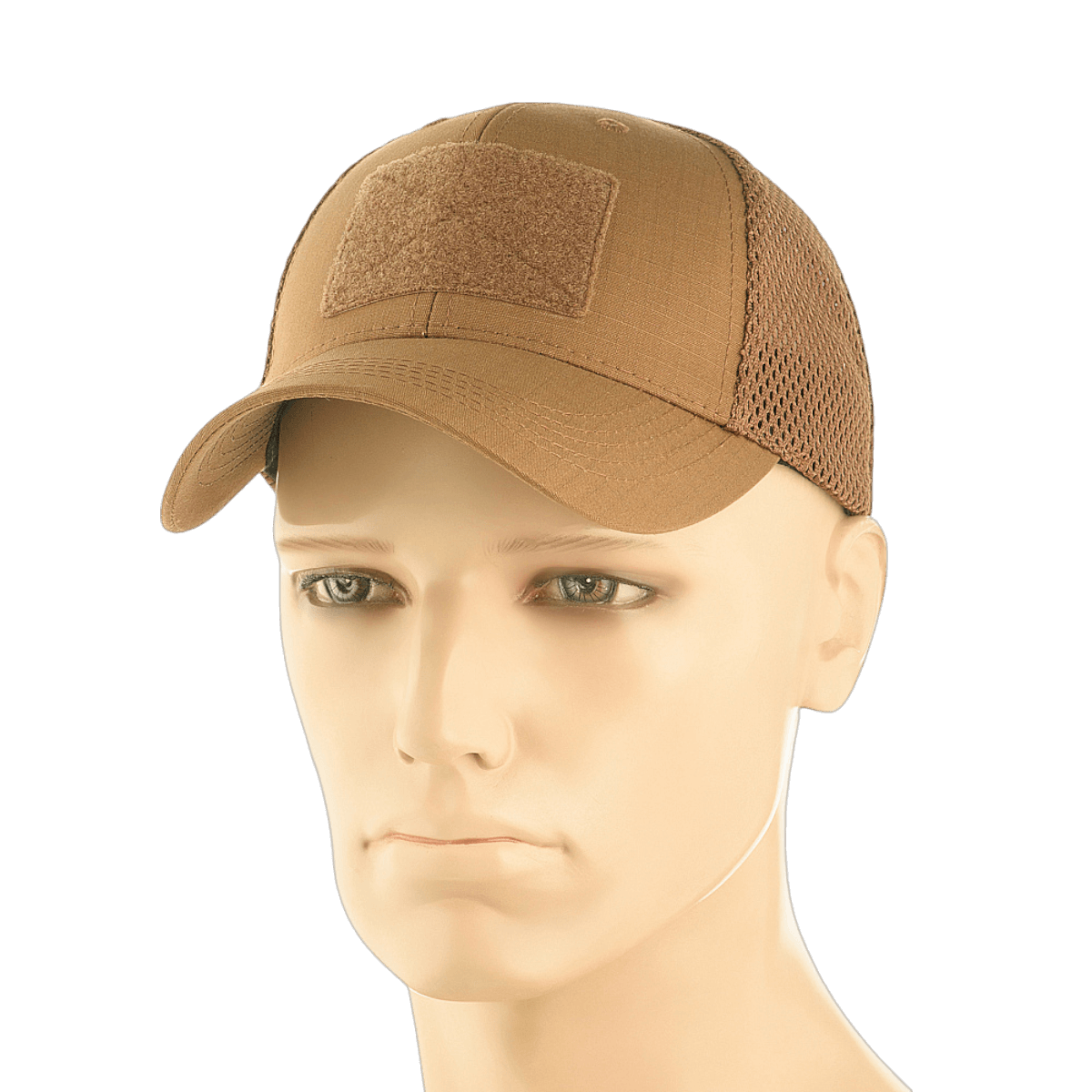 M-Tac Baseball Cap Ripstop Elite Flex ruskea ripstop-malli verkkopaneeleilla ja säädettävällä istuvuudella, galleria-asento 1