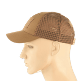 M-Tac Baseball Cap Ripstop Elite Flex ruskea ripstop, hengittävät verkkopaneelit ja säädettävä suljenta, galleria-asento 1