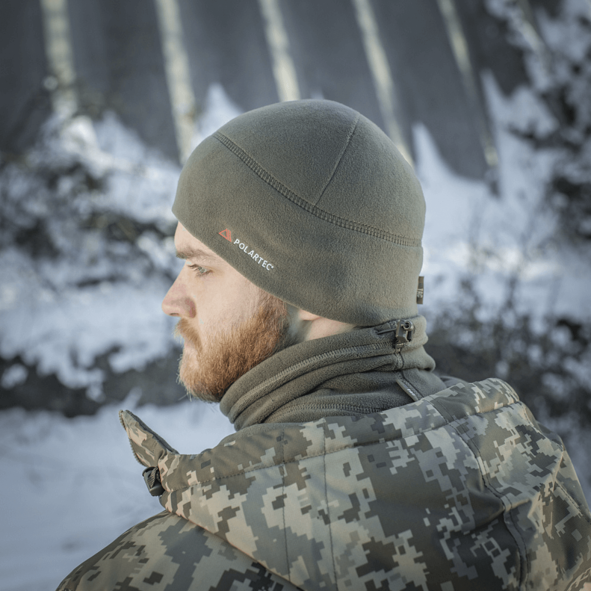 M-Tac Fleece Watch Cap Light Polartec talvella, korkea lämmöneristys, valmistettu kestävästä Polartec Micro Series -fleecestä.