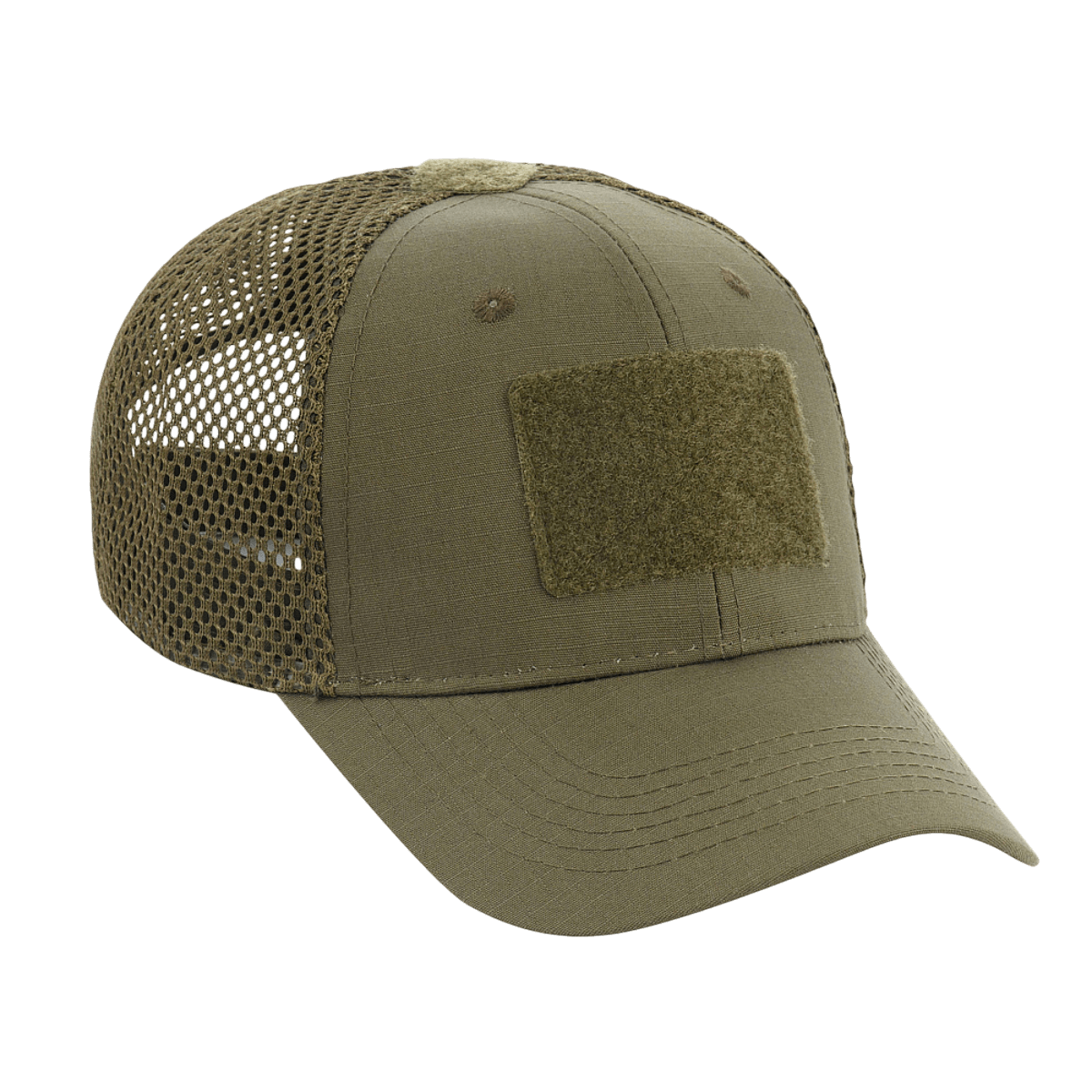 M-Tac Mesh Flex Ripstop Baseball Cap Velcro-kiinnityksellä ilmanvaihtoa ja kestävyyttä varten, sopii kesään ja taktiseen käyttöön, vihreä väri.