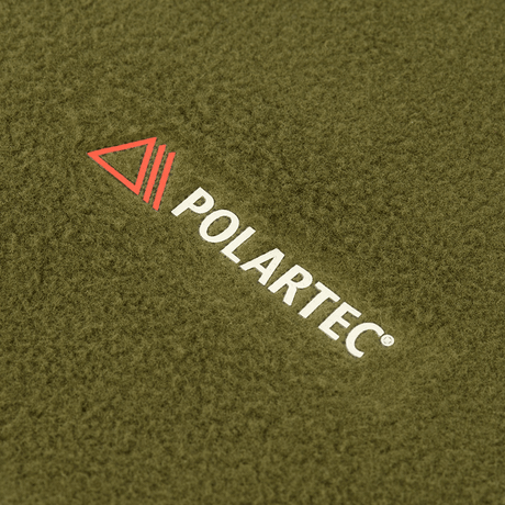 Lähikuva Polartec-kankaasta M-Tac Polartec Lang Tubehalstørklæde, sopii kylmään säähän.