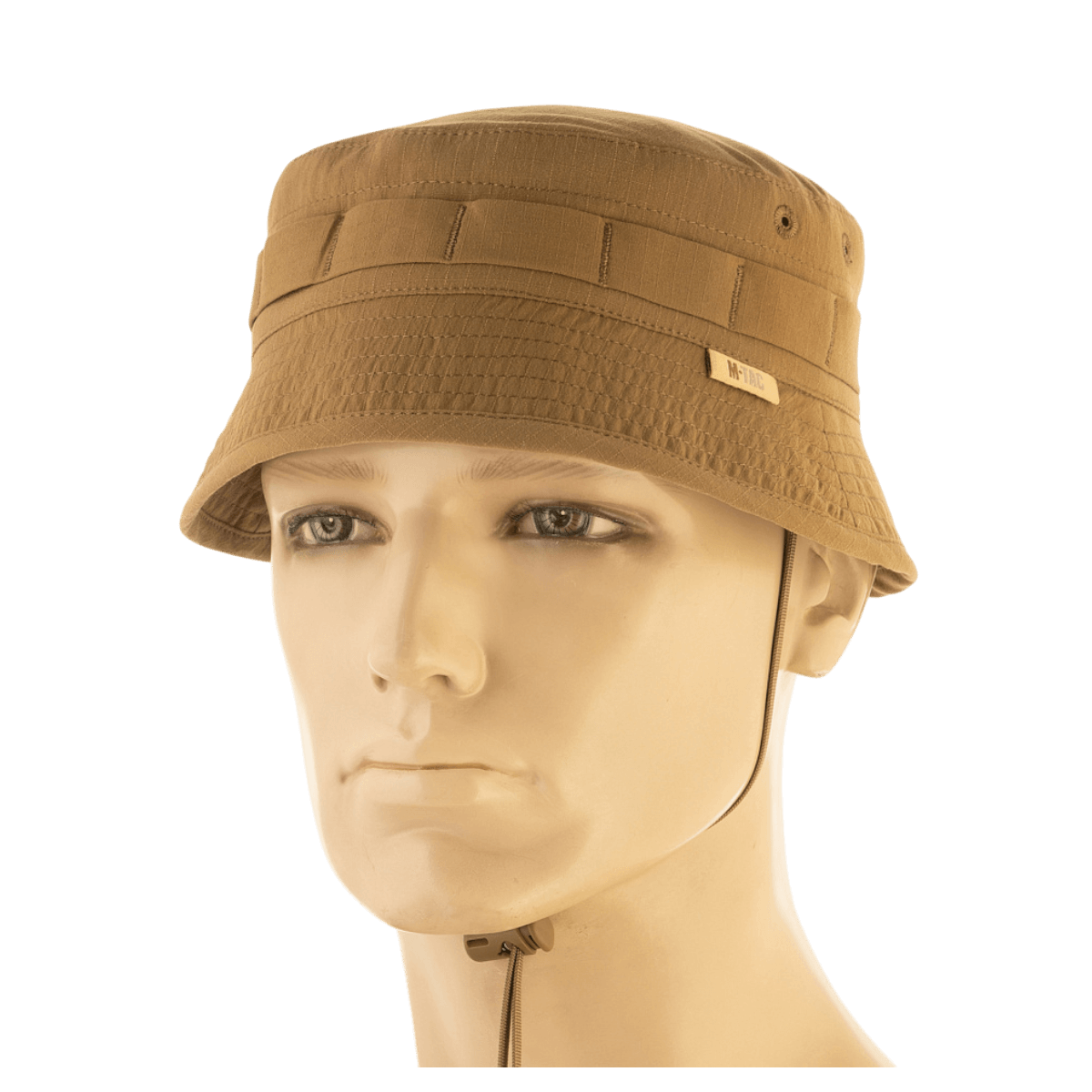 M-Tac Panamahat Gen. II Summer Flex camel nylon/elastaani NIJ-sertifiointi, kevyt, säädettävä hihna, galleria-asento 1