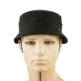 M-Tac Panamahat Gen. II Summer Flex musta kevyt nylon/elastaani, säädettävä hihna, soveltuu kesäkäyttöön, galleria-asento 1