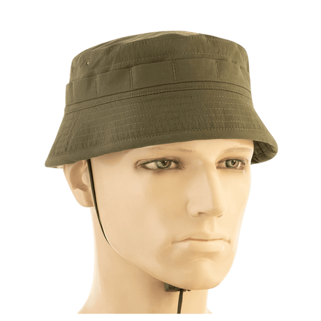 M-Tac Panamahat Gen. II Summer Flex oliivinvihreä nylon/elastaani, NIJ-sertifiointi, näytetty manekiinilla, galleria-asento 1.