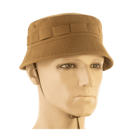 M-Tac Panamahat Gen. II Summer Flex camel nylon/elastaani ripstop-rakenne, säädettävä leukahihna ja NIJ-sertifiointi, galleria-asento 1