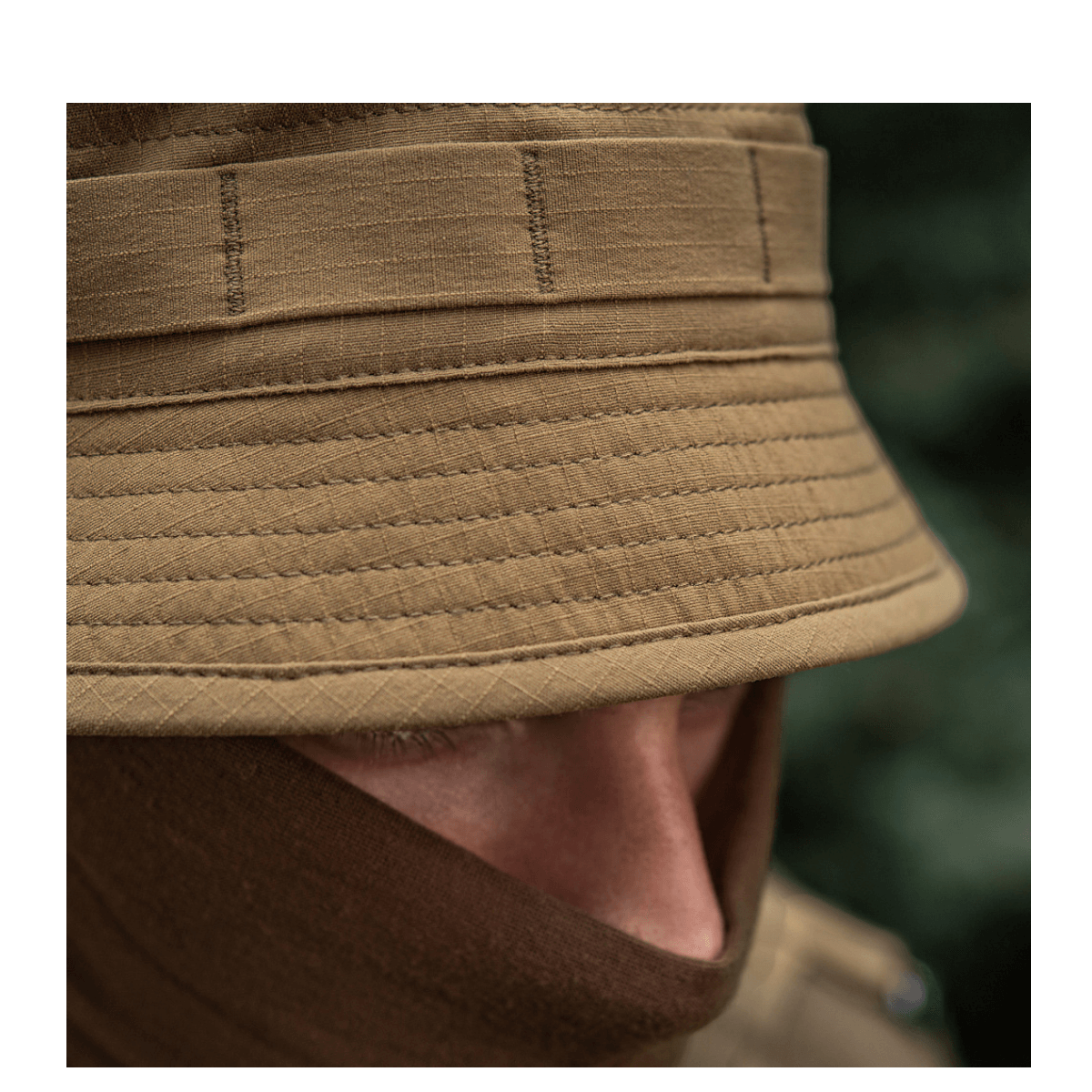 M-Tac Panamahat Gen. II Summer Flex camel nylon/elastaani ripstop-rakenne, kevyt ja NIJ-sertifiointi, galleria-asento 1