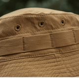 M-Tac Panamahat Gen. II Summer Flex camel nylon/elastaani ripstop-rakenne ja NIJ-sertifiointi, yksityiskohtainen lähikuva, galleria-asento 1