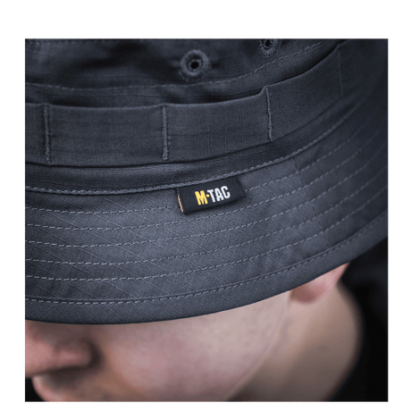 M-Tac Panamahat Gen. II Flex Rip-Stop tummasta rip-stop-materiaalista, kestävät ompeleet ja tuuletusreiät, galleria-asento 1.