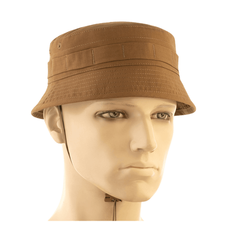 M-Tac Panamahat Gen. II Flex Rip-Stop ruskea rip-stop-kangas, NIJ-sertifiointi, näytetty manekiinilla edestä, galleria-asento 1.