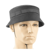 M-Tac Panamahat Gen. II Flex Rip-Stop harmaasta rip-stop-kankaasta, galleria-asento 1, tuuletusreiät ja säädettävä naru.