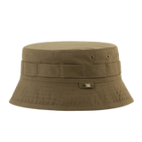 M-Tac Panamahat Gen. II Flex Rip-Stop ruskeasta rip-stop-kankaasta, galleria-asento 1, tuuletusreiät ja kestävä rakenne.