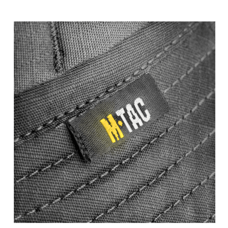 M-Tac Panamahat Gen. II Flex Rip-Stop harmaasta rip-stop-kankaasta, yksityiskohtaiset ompeleet ja tiiviisti istuva merkki, galleria-asento 1.