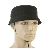 M-Tac Panamahat Gen. II Flex Rip-Stop musta rip-stop-kangas, NIJ-sertifiointi, näytetty manekiinilla etupuolelta, galleria-asento 1.