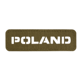 M‑Tac Patch Poland End-to-End 25x80 kestävässä Cordura 500D:ssä, laser cut -design ja velcro-kiinnitys, kansallisuusmerkki.
