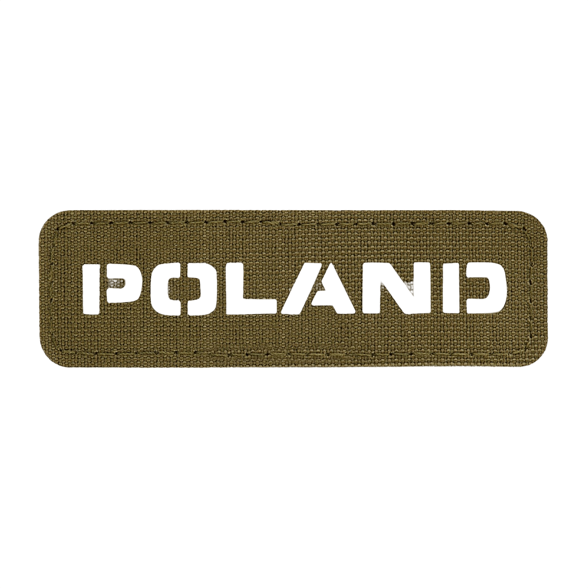 M‑Tac Patch Poland End-to-End 25x80 kestävässä Cordura 500D:ssä, laser cut -design ja velcro-kiinnitys, kansallisuusmerkki.