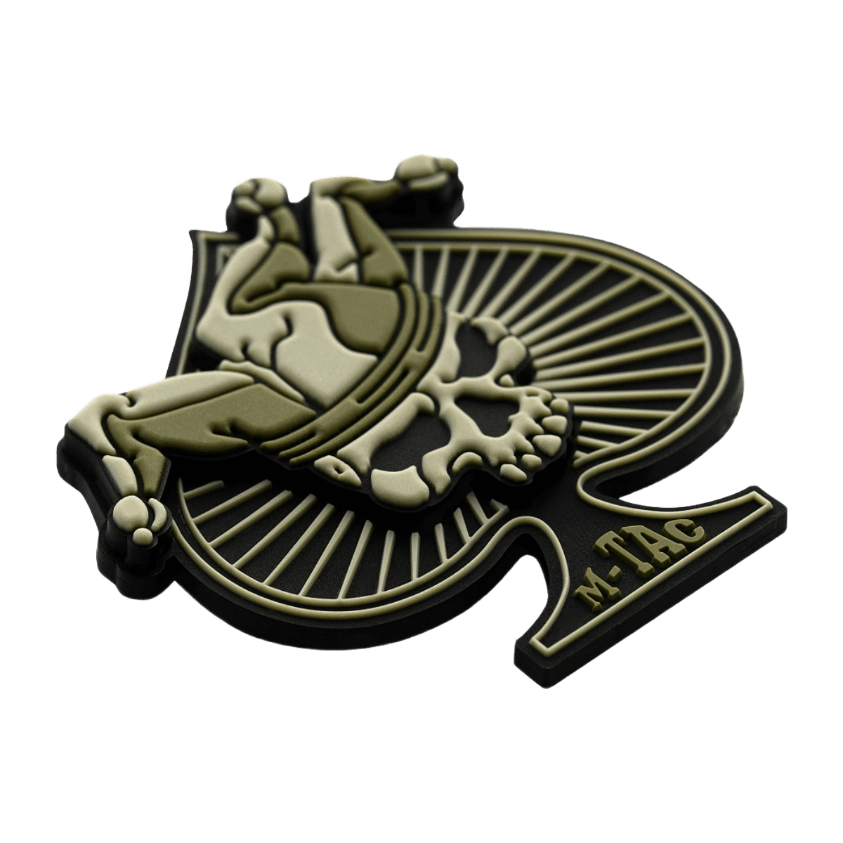 M-Tac Ace of Spades 3D PVC Patch sotilastyyliin, tukeva ja sopii vaatteisiin tai varusteisiin Velcro-kiinnityksellä, sopiva ulkoilmakäyttöön.
