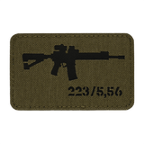 M-Tac AR-15 223/5,56 Laser Cut Patch, Velcro-kiinnitys, Cordura 500D, koko 80x50 mm. Taktinen merkki vaatteisiin, reppuun ja varusteisiin.
