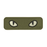 M-Tac Cat Eyes 3D PVC-patch fluoresoivalla vaikutuksella ja Velcro-kiinnityksellä. Taktinen tarra vaatteisiin ja varusteisiin, sopii ulkoiluun.