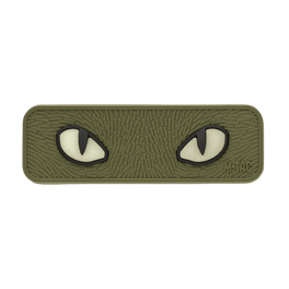 M-Tac Cat Eyes 3D PVC-patch fluoresoivalla vaikutuksella ja Velcro-kiinnityksellä. Taktinen tarra vaatteisiin ja varusteisiin, sopii ulkoiluun.