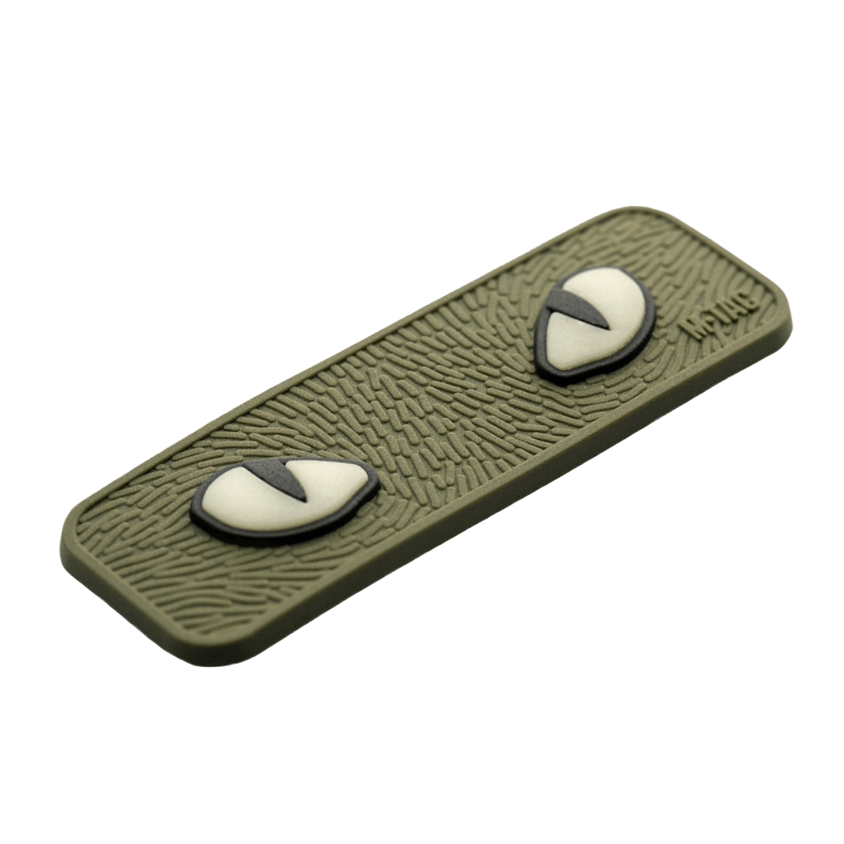 M-Tac Cat Eyes 3D PVC-patch heijastavalla designilla, Velcro-kiinnitys, sopii sotilaalliseen ja ulkoilmakäyttöön, koko 80 x 25 mm.