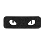 M-Tac Cat Eyes 3D PVC-patch heijastavalla designilla, Velcro-kiinnitys, 80x25mm, sopii sotilas- ja ulkoilmakäyttöön.