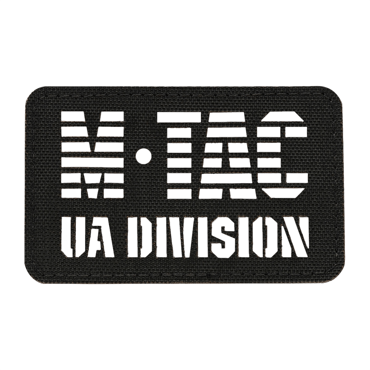 M-Tac Patch UA Division End-to-End Laser Cut Cordura 500D:stä Velcro-kiinnityksellä, sopii univormuihin ja taktiseen varustukseen. Koko: 80x50 mm.