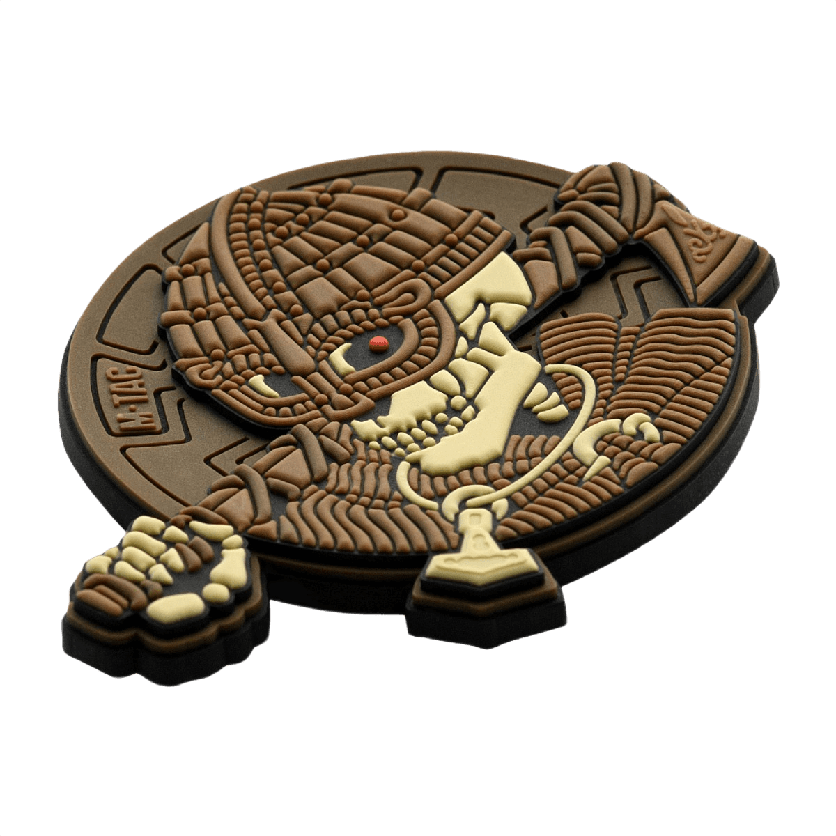 M-Tac Patch Undead Viking 3D PVC, taktinen hiha-/ommeltava merkki ruskeassa kuosis, 50 mm, sopii univormuihin ja rannekkeisiin.