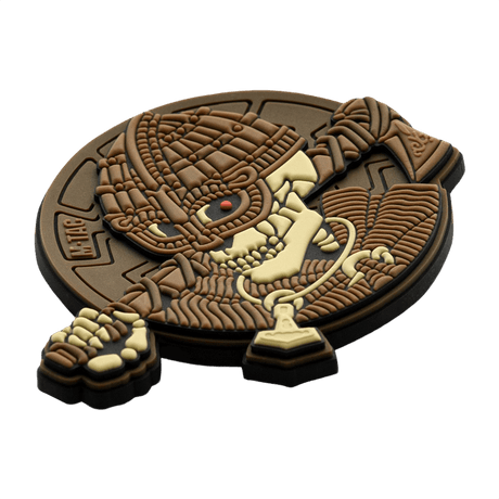M-Tac Patch Undead Viking 3D PVC, taktinen hiha-/ommeltava merkki ruskeassa kuosis, 50 mm, sopii univormuihin ja rannekkeisiin.