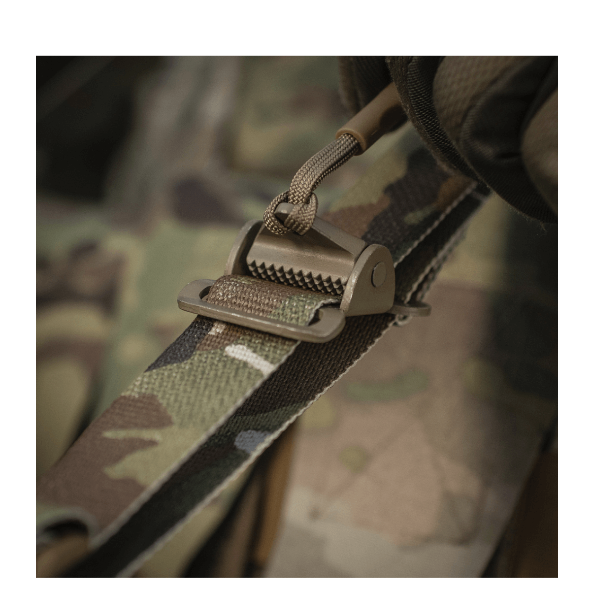 M-Tac Universal Våbenrem, multicam nylon, säädettävä pituus ja vahva solki, taktiiseen aseen käsittelyyn, galleria, positio 1