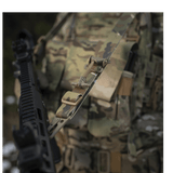 M-Tac Universal Våbenrem, multicam nylon, säädettävä pituus ja vahva karabiinihaka, taktiiseen aseen käsittelyyn, galleria, positio 1