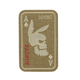 M-Tac Patch Bad Boy (Broderi) ace of spades -motiivilla ja jäniksen kallolla, kirjailtu Cordura 500D:hen, kiinnitys Velcro.