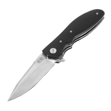 M-Tac Outdoor & Militær taittoveitsi - Type 6, musta G10-komposiittikahva ja kromattu ruostumaton terä, ihanteellinen EDC-käyttöön.