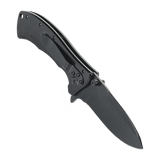 M-Tac Outdoor & Militær taittoveitsi - Type 7, kevyt taktinen veitsi, mustapinnoitettu kromiterä ja frame-lock-toiminto.