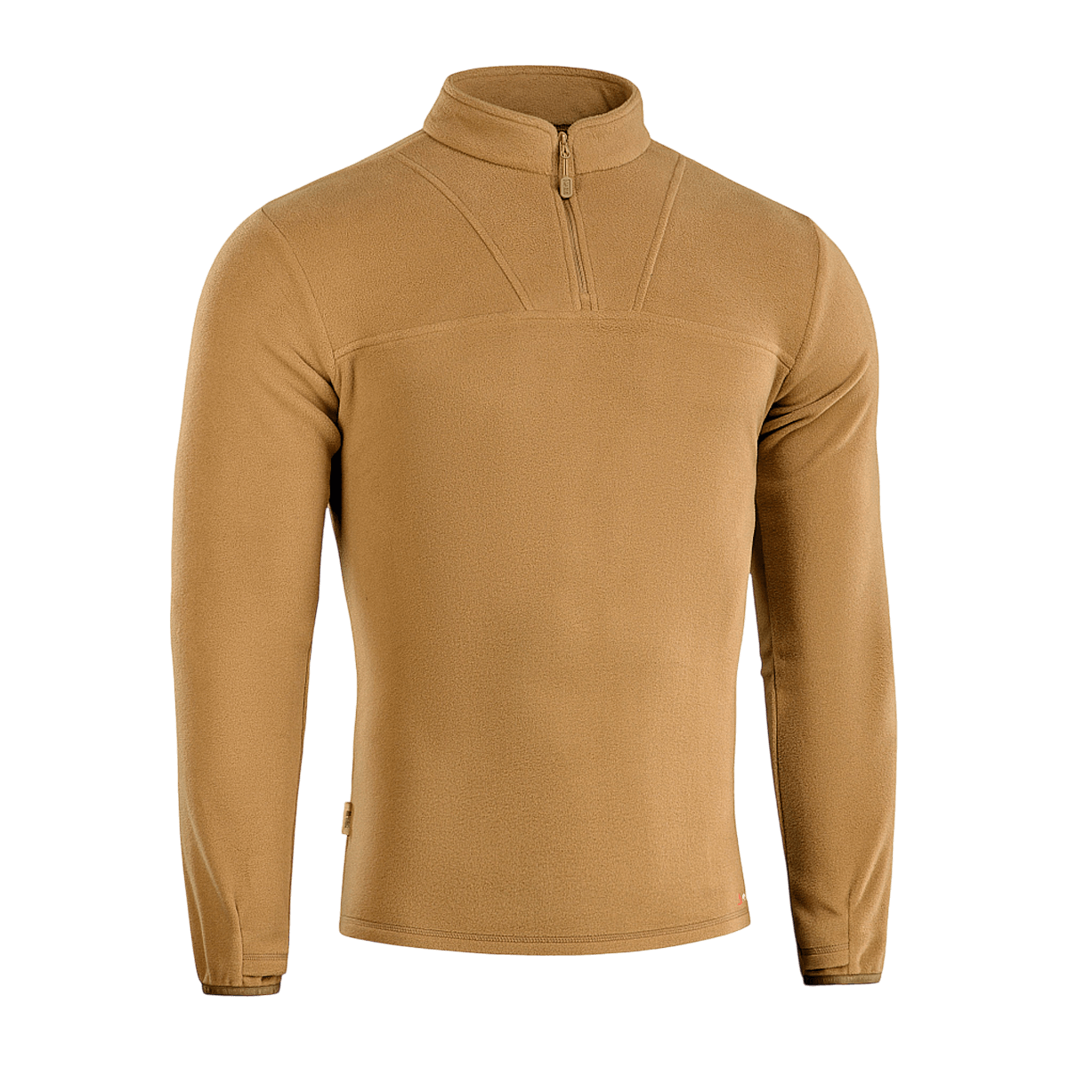 M-Tac Delta Polartec fleece-takki lämpimässä ruskeassa, valmistettu kestävästä, hengittävästä Polartec® Micro Series -fleecestä puolivetoketjulla.