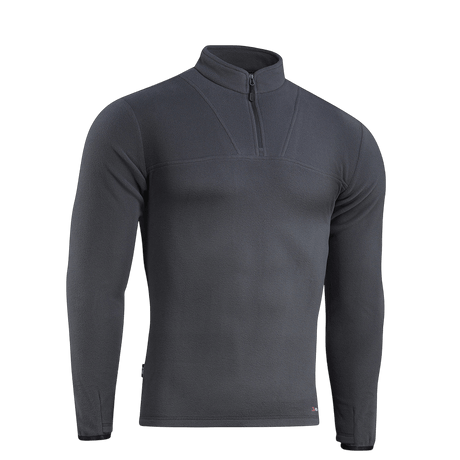 M-Tac Delta Polartec -fleece-takki mustana, Polartec® Micro Series -fleecestä, puolivetoketjulla.