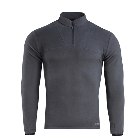 M-Tac Delta Polartec -fleece-takki harmaana, puolivetoketjulla, valmistettu Polartec® Micro Series -fleecestä.