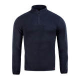 M-Tac Delta Polartec -fleece-takki mustana, valmistettu Polartec® Micro Series -fleecestä, puolivetoketjulla.
