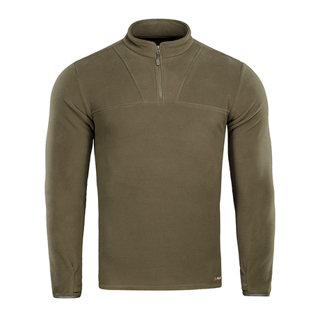M-Tac Delta Polartec -fleece-takki vihreänä, valmistettu Polartec® Micro Series -fleecestä, puolivetoketjulla.