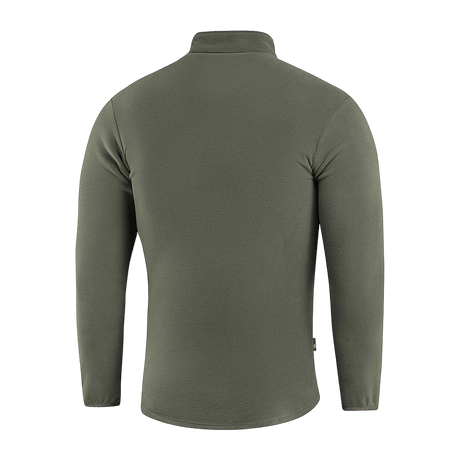 M-Tac Delta Polartec fleece-takki nähtynä takaa, armeijanvihreä, Polartec Micro Series -fleece, sopii kylmiin päiviin. Tyylikäs ja toiminnallinen.